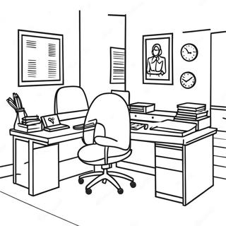 Page A Colorier The Office 8435-6910