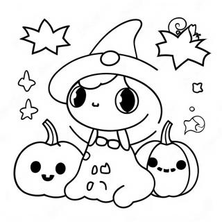 Halloween Kawaii Pages À Colorier