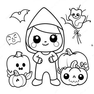 Page A Colorier Halloween Kawaii 8475-6943