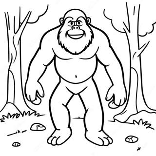 Page A Colorier Bigfoot Drole En Marche 8486-6953