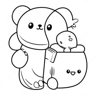 Rilakkuma Cinnamoroll Pages À Colorier