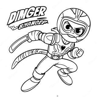 Page A Colorier Kid Danger En Action 8576-7025