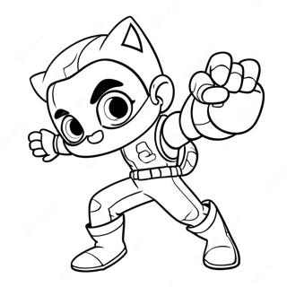 Page A Colorier Kid Danger En Action 8576-7028