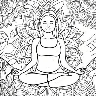 Page A Colorier Yoga 8605-7046