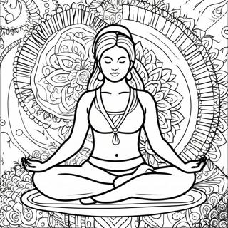 Page A Colorier Yoga 8605-7048