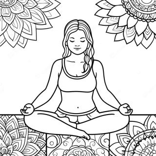 Page A Colorier De Poses De Yoga Relaxantes 8606-7050