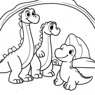 Page A Colorier Petit Pied Et Ses Amis 8616-7058