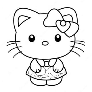 Hello Kitty Et Spiderman Pages À Colorier