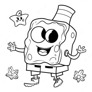 Page A Colorier Spongebob Halloween 8625-7063