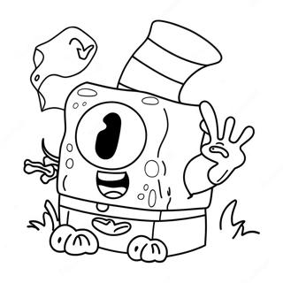 Page A Colorier Spongebob Halloween 8625-7064