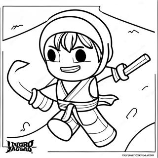 Page A Colorier Kai Ninjago En Action 8686-7113