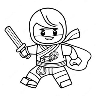 Page A Colorier Kai Ninjago En Action 8686-7114