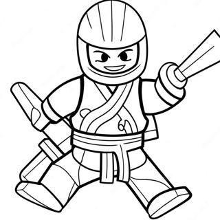 Page A Colorier Kai Ninjago En Action 8686-7116