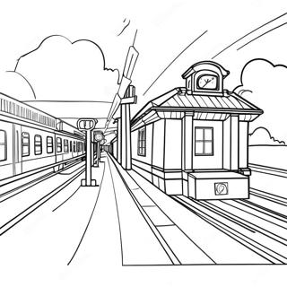 Page A Colorier Gare Coloree 872-698