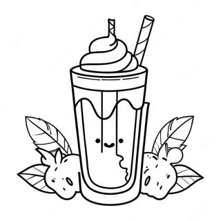 Milkshake Pages À Colorier