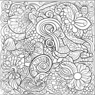 Page A Colorier De Motifs Mosaiques Colores 8807-7204