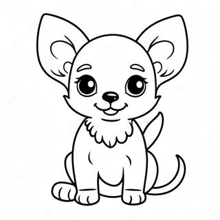 Page A Colorier De Chiot Chihuahua Mignon 8817-7209