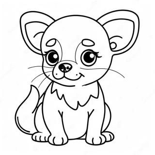 Page A Colorier De Chiot Chihuahua Mignon 8817-7210