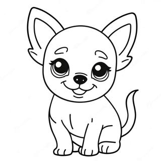 Page A Colorier De Chiot Chihuahua Mignon 8817-7211