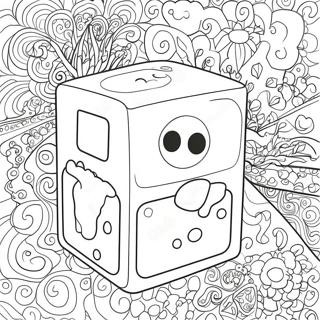 Page A Colorier Wubbox Avec Motifs Colores 8827-7220