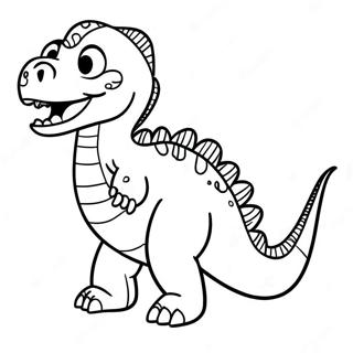 Page A Colorier Dinosaure Lettre D 882-708