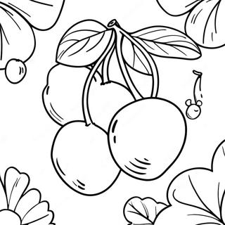 Page A Colorier De Cerises 8836-7223