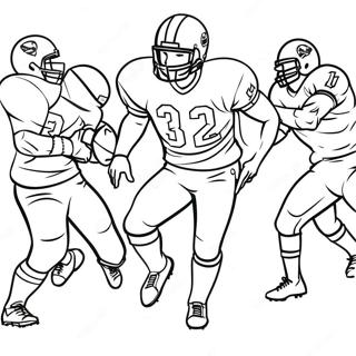 Page A Colorier Des Joueurs De Football En Action 8907-7283