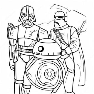 Page A Colorier Des Personnages De Star Wars 8917-7290