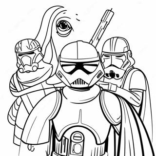 Page A Colorier Des Personnages De Star Wars 8917-7292