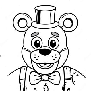 Page A Colorier De Freddy Fazbear Effrayant 8937-7305