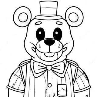 Page A Colorier De Freddy Fazbear Effrayant 8937-7306