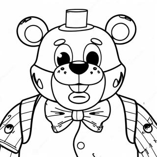 Page A Colorier De Freddy Fazbear Effrayant 8937-7308