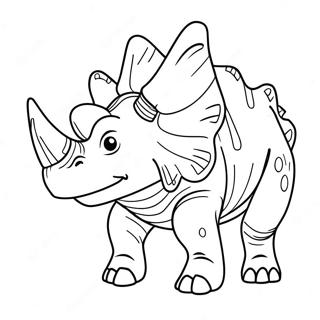 Tricératops Pages À Colorier