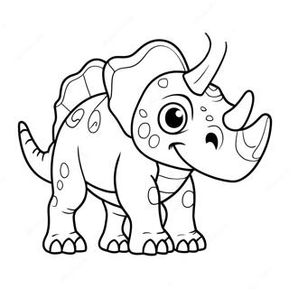 Page A Colorier De Triceratops 8956-7318