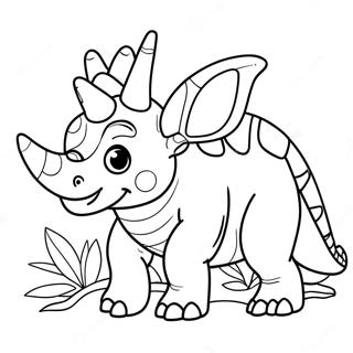 Page A Colorier De Triceratops 8956-7319