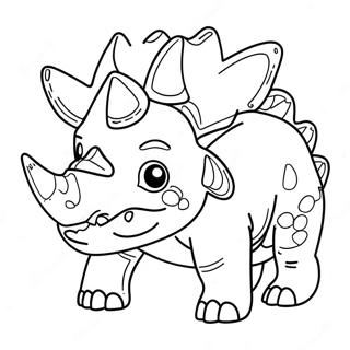 Page A Colorier De Triceratops 8956-7320