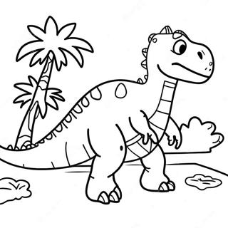 Page A Colorier Daventure De Dinosaure 8966-7327