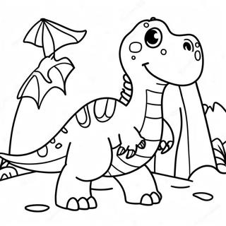 Page A Colorier Daventure De Dinosaure 8966-7328