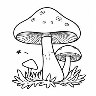 Page A Colorier De Champignon Psychedelique 8976-7335