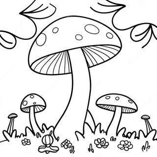 Page A Colorier De Champignon Psychedelique Colore 8977-7337