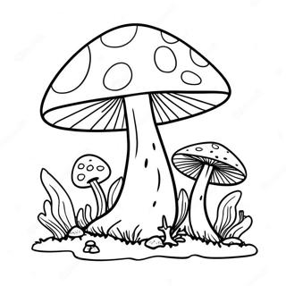 Page A Colorier De Champignon Psychedelique Colore 8977-7340