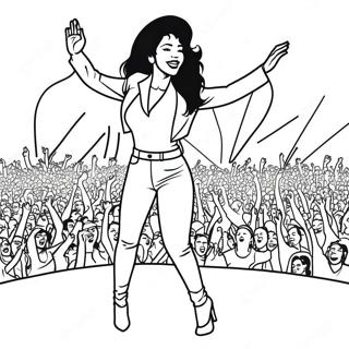 Page A Colorier De Selena Quintanilla En Performance Sur Scene 9007-7362