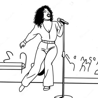 Page A Colorier De Selena Quintanilla En Performance Sur Scene 9007-7363