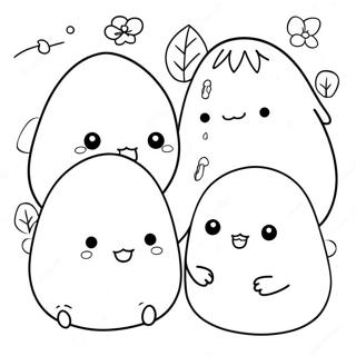 Page A Colorier Des Personnages Mignons De Sumikko Gurashi 9017-7372