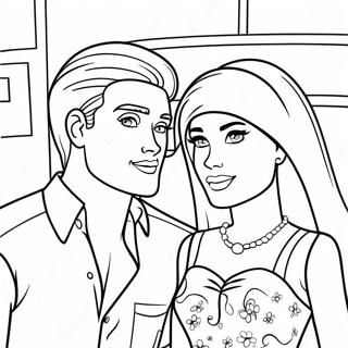 Page A Colorier De Barbie Et Ken 9046-7392