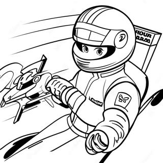 Page A Colorier Dun Pilote De Formule 1 En Action 9057-7404