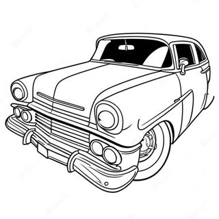 Page A Colorier Voiture Low Rider Classique 9127-7460