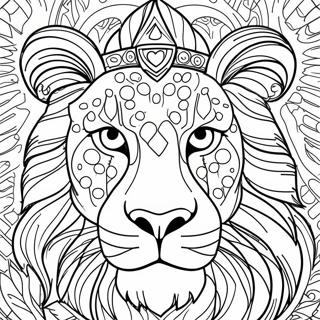 Page A Colorier Lion 9136-7462