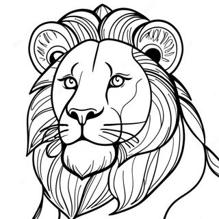 Page A Colorier Lion 9136-7463