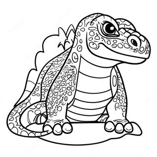 Dragon De Komodo Pages À Colorier